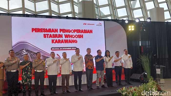 Peresmian Stasiun Whoosh Karawang