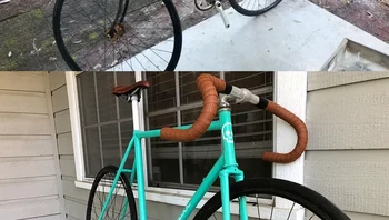 “Sebelum vs Sesudah - Restorasi sepeda DIY seharga USD 20 atau Rp 324ribu.” Foto: Brightside