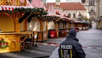 Tersangka yang diidentifikasi sebagai Talib A, menabrak puluhan orang dengan mobilnya di pasar Natal di Magdeburg pada Jumat (20/12).  