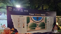 Peta lokasi Pasar Kreatif Natal di Lapangan Banteng, Jakarta Pusat