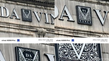 Hasil Zoom 10x, 30x, 60x dan 100x. Foto: Adi Fida Rahman/detikINET