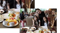 Berbeda dengan Gisella Anastasia, mantan istri Gading Marten ini merayakan Natal dengan makan bersama Gempita di Hotel Mulia. Foto: Instagram