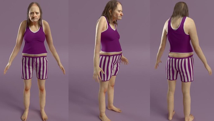 Hannah, model ilustrasi yang menggambarkan kondisi seseorang yang hanya tidur 6 jam setiap hari