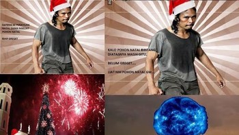 Biar pohon Natal tidak sama dengan yang lain... Foto: Internet