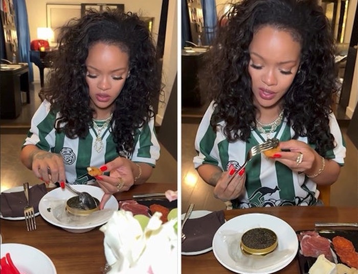 nugget pakai caviar ala Rihanna