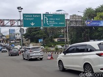 Video Suasana Terkini Arus Lalin di Simpang Gadog Arah Puncak
