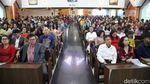 Suasana Misa Natal di HKBP Cilincing