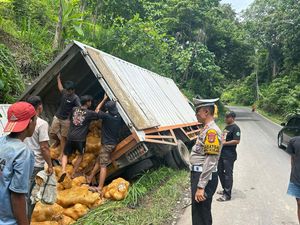 Kronologi Laka Beruntun Libatkan 4 Kendaraan di Jalur Wisata Lampung