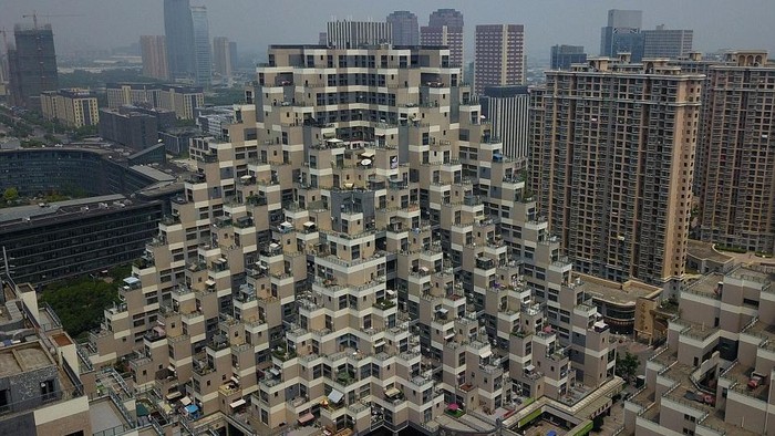 Apartemen di China berbentuk piramida