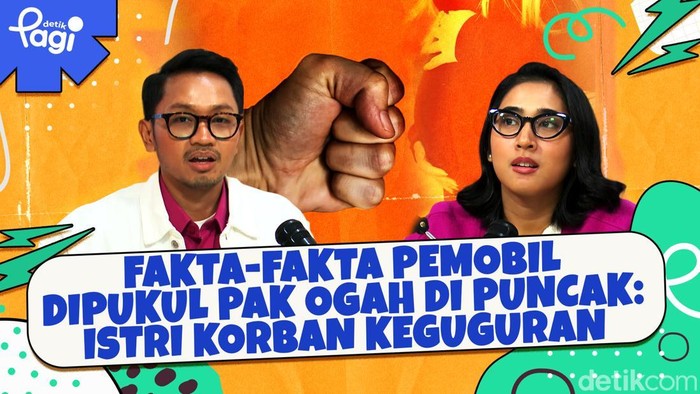 Detik Pagi edisi Jumat, 27 Desember 2024 membahas Fakta-fakta Pemobil Dipukul Pak Ogah di Puncak: 2 orang Tersangka & Istri Potensi Keguguran
