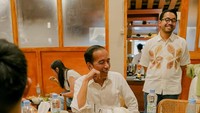 Momen kebersamaan Jokowi dengan suami Kiky Saputri, Muhammad Khairi. Foto: instagram Kiky Saputri
