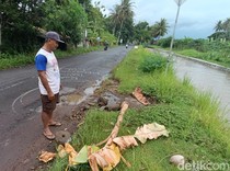 Jalan Gedongan-Tempel Minggir Sleman Berlubang, Kerap Picu Kecelakaan