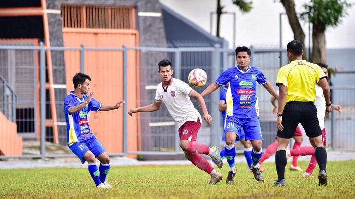Laga Persigar menghadapi Pesik Kuningan di Liga 4 Seri 1 Jabar 2024.