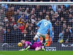 Haaland pun catatkan sekali gagal penalti di laga kontra Everton pada Boxing Day (Reuters)