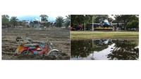Sekitar 650.000 hektare lahan pemukiman dan pertanian hancur. Dari total 36.145 unit rumah yang ada, sebanyak 20.917 unit mengalami kerusakan, dan 162 unit fasilitas sosial juga terimbas, dengan tingkat kerusakan mencapai 62,31 persen.