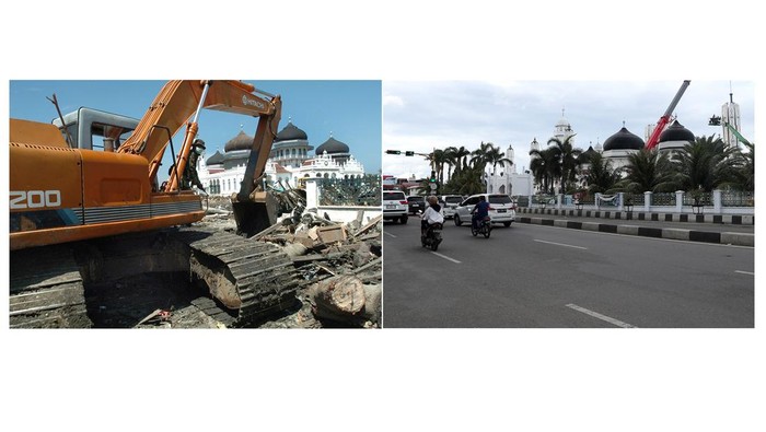 Pengingat dan Harapan 2 Dekade Tsunami Aceh Minggu, 26 Desember 2004 pukul 07.59 WIB bumi di Provinsi Aceh berguncang kuat. Gelombang air laut dari Samudera Hindia meratakan sebagian besar bumi serambi Mekah dengan tanah dan lumpur.