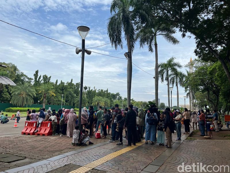 Suasana Monas, 26 Desember 2024, pagi jelang siang. (Anggi Muliawati/detikcom)