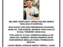 Keluarga Tawarkan Imbalan Pencarian Iptu Tomi yang Hilang Saat Kejar KKB
