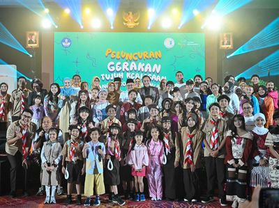 Potret Momen Peluncuran Gerakan 7 Kebiasaan Anak Indonesia Hebat, Yuk Lakukan!