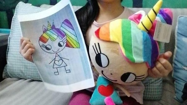 Keren! Ketika Gambar Anak-anak Dibikin Boneka Sungguhan