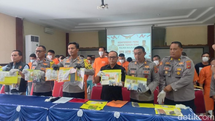 Konferensi pers akhir tahun Polres Buleleng, Jumat (27/12/2024).