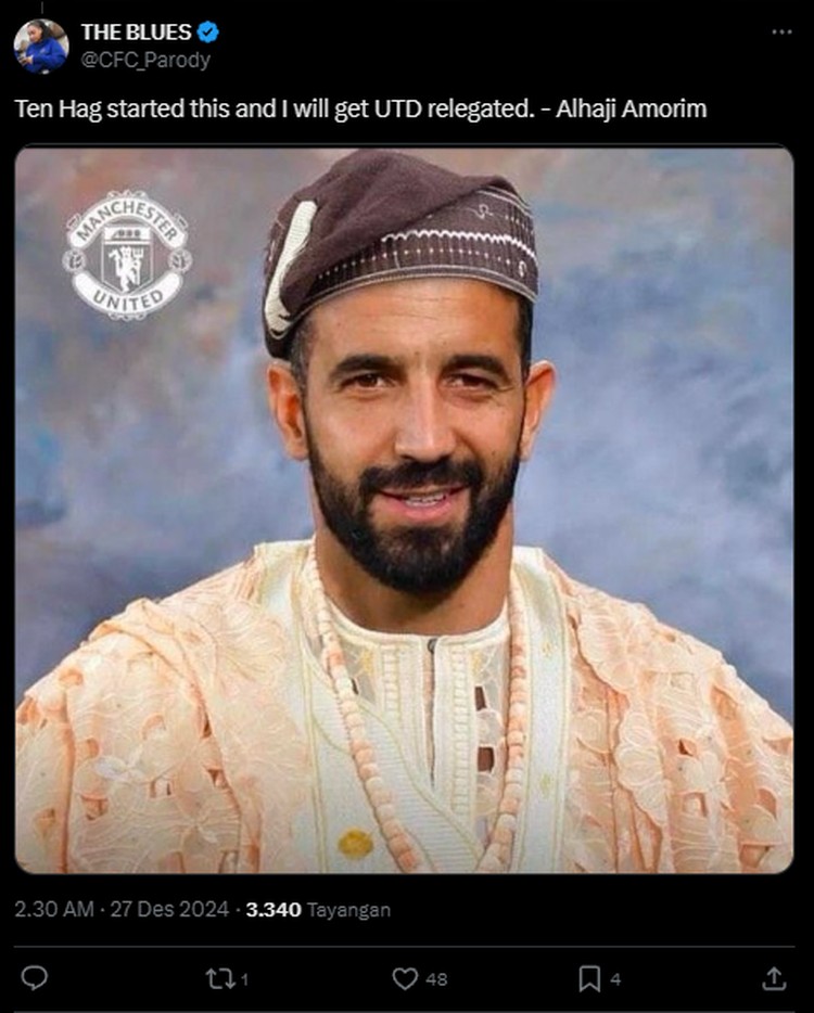 Meme Man United Kalah 0-2 dari Wolves, Diminta Merger dengan Man City Manchester United kalah dari Woves dengan skor akhir 0-2. Netizen meminta supaya tim berjuluk Setan Merah merger dengan Manchester City.