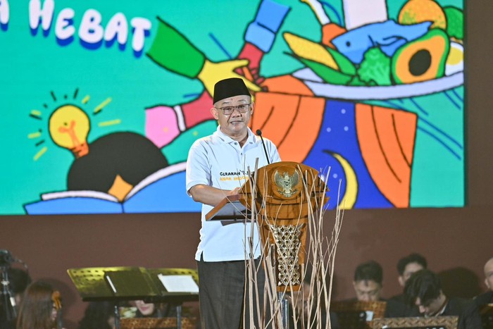 Menteri Pendidikan Dasar dan Menengah (Mendikdasmen), Abdul Muti singgung soal generasi nokturnal pada acara peluncuran Gerakan Tujuh Kebiasaan Anak Indonesia Hebat di Hotel Bidakara, Jakarta Selatan.