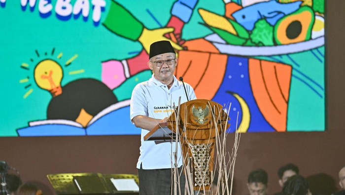 Menteri Pendidikan Dasar dan Menengah (Mendikdasmen), Abdul Muti singgung soal generasi nokturnal pada acara peluncuran Gerakan Tujuh Kebiasaan Anak Indonesia Hebat di Hotel Bidakara, Jakarta Selatan.