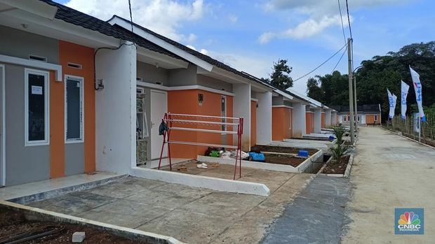Penampakan Rumah Subsidi Graha Arraya Cibungbulang Bogor. (CNBC Indonesia/Ferry Sandi)