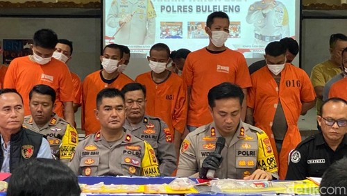Polres Buleleng menggelar rilis akhir tahun 2024, Jumat (27/12/2024). (Made Wijaya Kusuma)