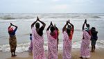 Intip Ritual Peringatan 20 Tahun Tsunami di Pantai India