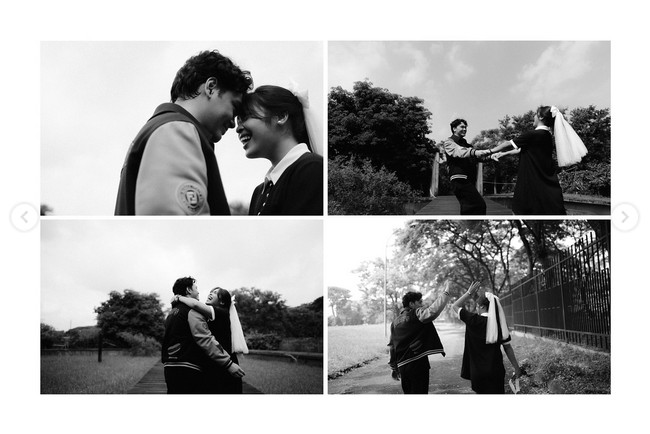 Foto mesra Gregoria Mariska dan Mikha Angelo juga diunggah vendor fotografi pernikahan dan prewedding, venemapictures. “From the couple session of Mikha & Gregoria,” tulis venemapictures dalam keterangan unggahannya. Foto: Dok. Instagram Venemapictures
