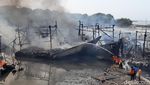 22 Kapal Nelayan Terbakar di Pelabuhan Tegal
