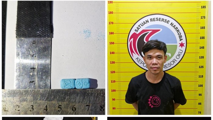 Riki Aprizal ditangkap simpan ekstasi dibalut tisu di OKU.