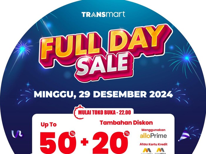 Transmart Full Day Sale 29 Desember