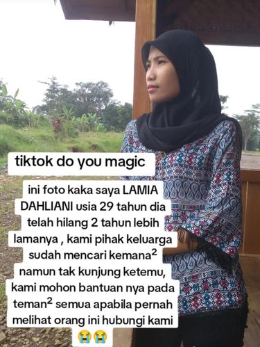 Wanita ini mencari keberadaan kakaknya di TikTok. Postingan tersebut langsung viral.