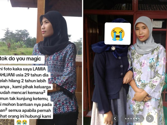 Wanita ini mencari keberadaan kakaknya di TikTok. Postingan tersebut langsung viral.