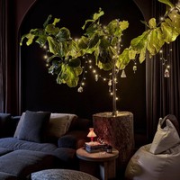 Kendall juga bercerita bahwa ornamen Natalnya adalah koleksi asli Christopher Radko yang diwariskan oleh ibunya, Kris Jenner. Selain itu, patung Santa Claus besar di rumahnya adalah peninggalan dari masa kecilnya. (Foto: Instagram/@archdigest)