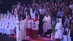 Potret Prabowo Hadiri Perayaan Natal Nasional 2024 di Indonesia Arena