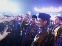 Potret Prabowo Hadiri Perayaan Natal Nasional 2024 di Indonesia Arena