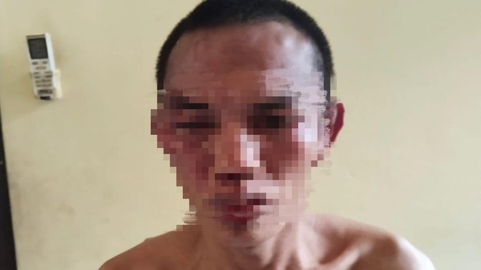 Agung (31) tertangkap basah melakukan curanmor di masjid Palembang