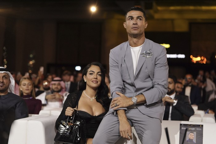 Cristiano Ronaldo dan Georgina Rodriguez menghadiri Globe Soccer Awards 2025, in di Dubai.
