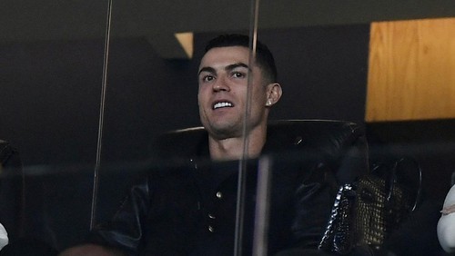 Soccer Football - Saudi Pro League - Al Nassr v Al Sadd - Al Awwal Park, Riyadh, Saudi Arabia - December 2, 2024 Al Nassrs Cristiano Ronaldo is seen in the stands REUTERS/Stringer