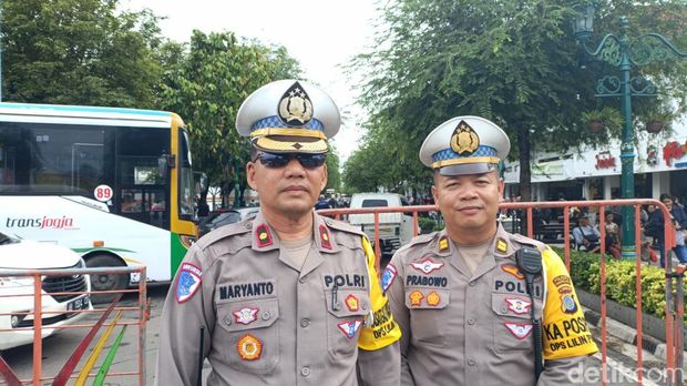 Kasat Lantas Polresta Jogja Kompol Maryanto saat ditemui di kawasan Malioboro, Kota Jogja, Minggu (29/12/2024).