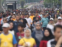 Keramaian CFD Terakhir Tahun 2024 di Bundaran HI