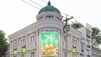 Menandai 10 tahun perjalanan Strudel Malang yang menawarkan kue pastry isi buah-buahan, Teuku Wisnu membangun The Green Dome. Ia berharap bangunan ini bisa jadi ikon baru kota Malang. Foto: Instagram teukuwisnu