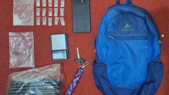 Barang bukti pengedar sabu di Cianjur