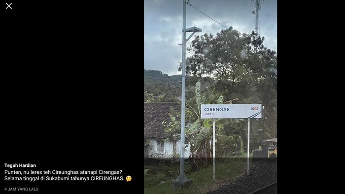 Dokumen Belanda soal Halte Cirengas