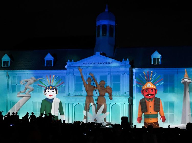 Festival Cahaya Semarakan Sambut Tahun Baru di Kota Tua Jakarta