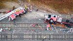Geger Kereta Tabrak Truk Pemadam Kebakaran di Florida